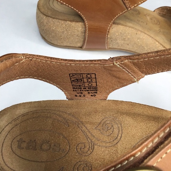 Taos Vera Leather Sandal in Hazelnut Size 9/9.5 - Picture 7 of 10